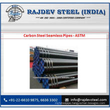 100% Pure Carbon Steel Seamless Pipes New Model ASMT A106 GR C at Lowest Price